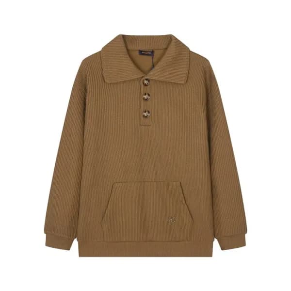 루이비통 남성 카멜 폴로 니트 - Louis vuitton Mens Camel Knits-… - 1