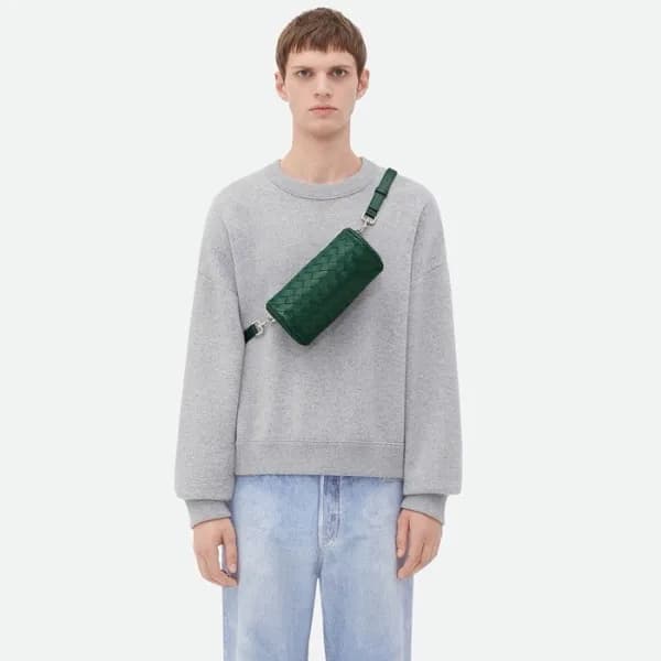 보테가 베네타 남성 그린 크로스백 - Bottega Veneta Mens Green Cro… - 1
