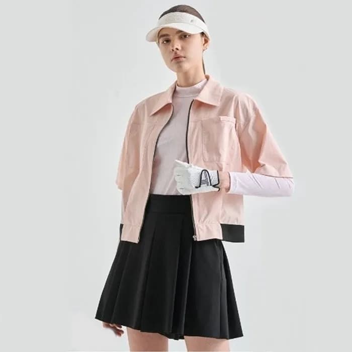 [LANVIN BLANC] 랑방블랑 여성 발수 핀턱 하프 슬리브 자켓 - gol1124x - 1