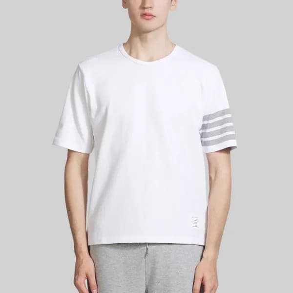 톰브라운 남성 크루넥 반팔티 - Thom Browne Mens Tshirts - thc11… - 1