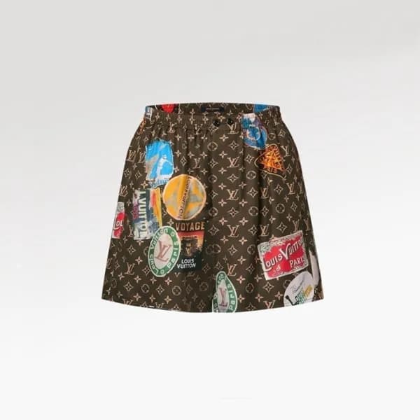 루이비통 남성 브라운 반바지 - Louis vuitton Mens Brown Half-pa… - 1