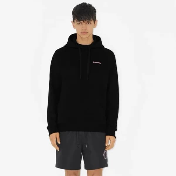 버버리 남성 블랙 후드티 - Burberry Mens Black Hoodie - buc21… - 1