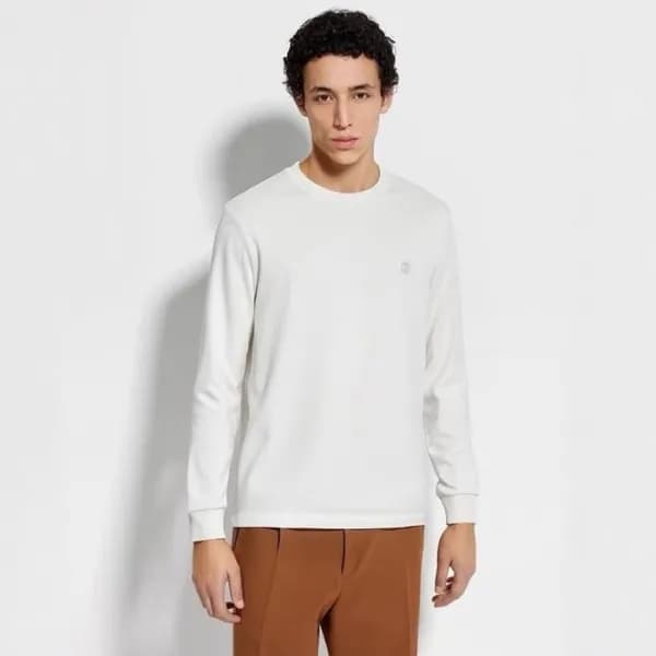에르메네질도 제냐 남성 라운드 긴팔티 - Ermenegildo Zegna Mens Roun… - 1