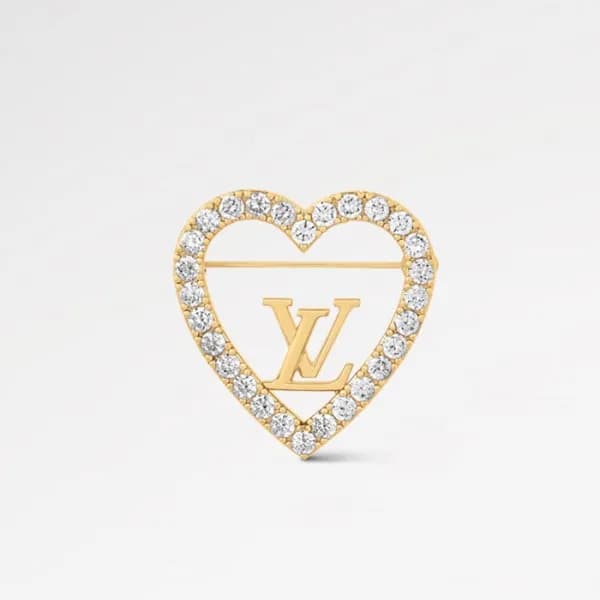 루이비통 여성 골드 브로치 - Louis vuitton Womens Gold Brooch … - 1