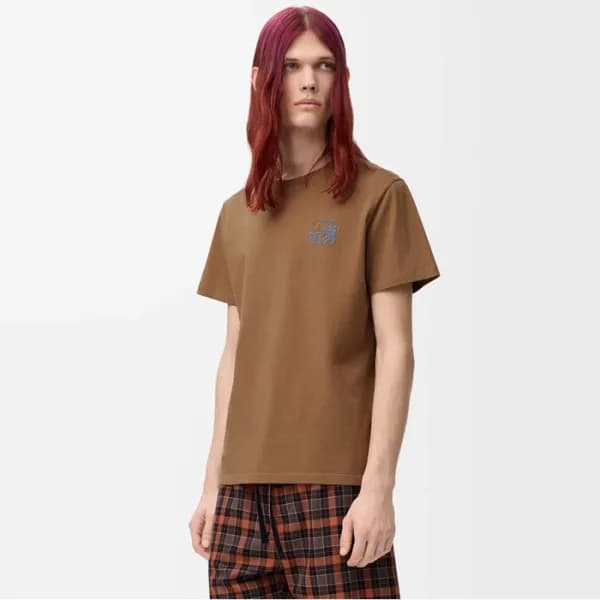 로에베 남성 라운드 반팔티 - Loewe Mens Round Tshirt - loc7493… - 1