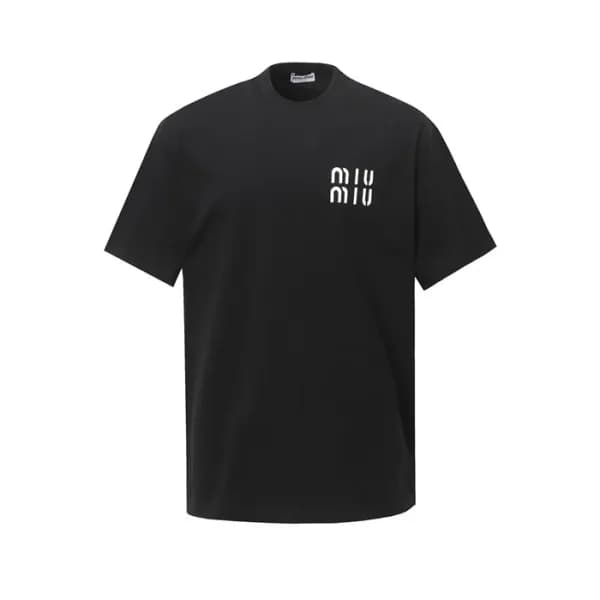 미우미우 남성 라운드 반팔 티셔츠 - Miumiu Mens Round Tshirt - mi… - 1