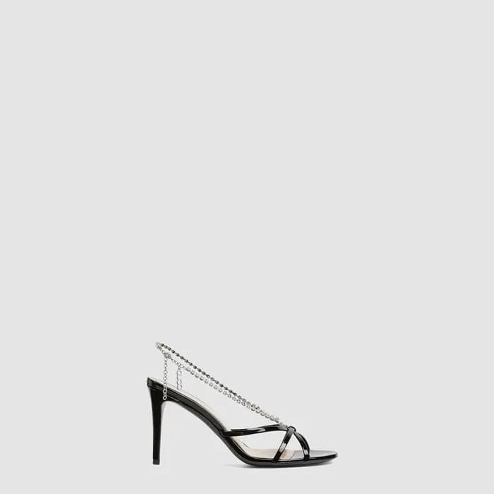구찌 여성 크리스털 체인 샌들 - Gucci Womens Crystal Chain Sand… - 1