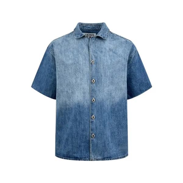 로에베 남성 반팔 셔츠 - Loewe Mens Classic Shirts - loc1283… - 1