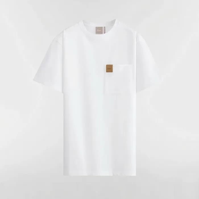 디올 남성 라운드 반팔 티셔츠 - Dior Mens Round Tshirt - dic138… - 1