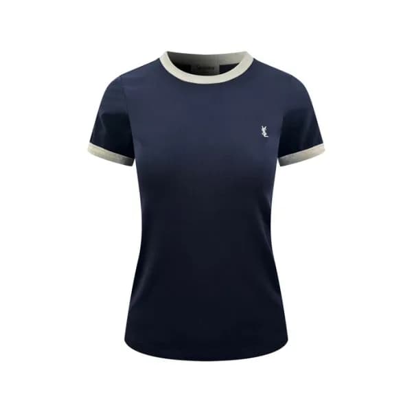 입생로랑 여성 라운드 반팔티 - Saint Laurent Womens Round Tshir… - 1