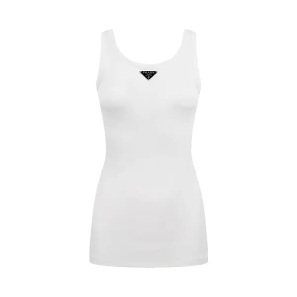 프라다 여성 라운드 나시 - Prada Womens Sleeveless Top - prc1… - 1