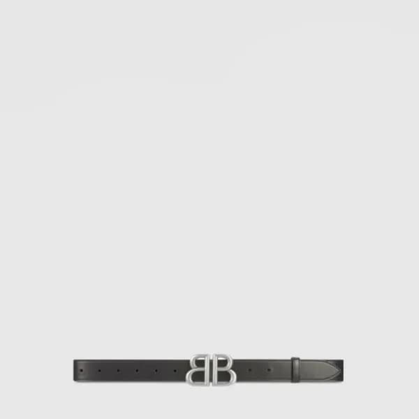 발렌시아가 남성 브이로고 가죽 벨트 - Balenciaga Mens V-logo Belt … - 1
