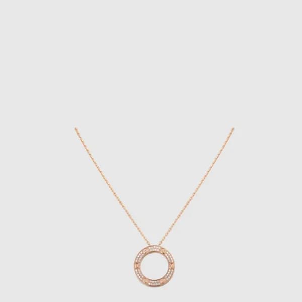 까르띠에 여성 러브 펜던트 네크리스 - Cartier Womens Love Pendant … - 1