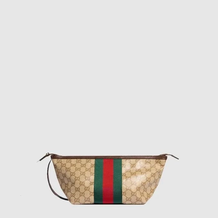 구찌 여성 메가 웹 트레이드마크 스몰 토일레트리 케이스 - Gucci Womens Mega… - 1