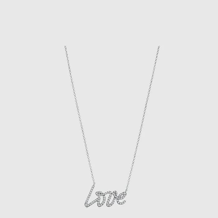 티파니 여성 팔로마의 그래피티 러브 펜던트 네크리스 - Tiffany & Co Womens Palomas Graffiti Love Pendant Necklace - acc9227x - 1