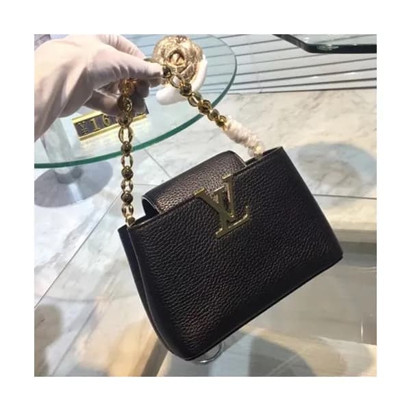 [커스텀급]Louis Vuitton Capucines Mini Chain Cross Bag… - 1