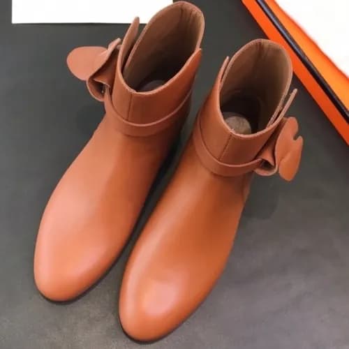 HERMES H-KELLY 2018 LADIES LEATHER ANKLE BOOTS - 에… - 1