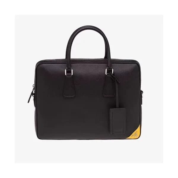 Prada Saffiano Mens Business Bag,36CM - 프라다 사피아노 … - 1