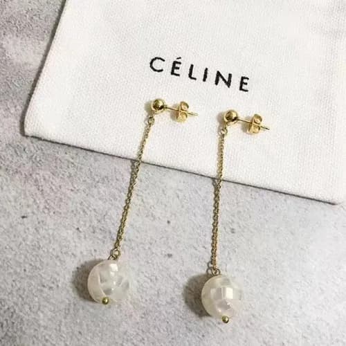 CELINE Yellow Gold Earring - 셀리느 여성용 18k도금 옐로우 골드 … - 1