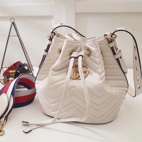 Gucci Marmont Matlase Women Bucket Bag,21CM - 구찌 마… - 1