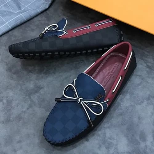LOUIS VUITTON 2018 MENS RIBBON LEATHER LOAFER - 루… - 1