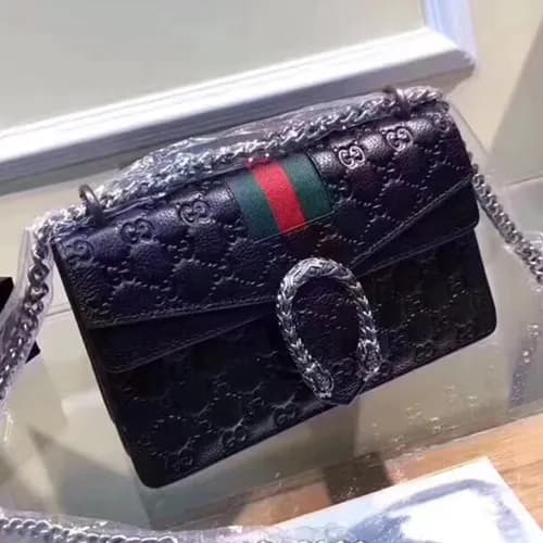 Gucci Dionysus Leather Chain Shoulder Bag,24CM - 구… - 1