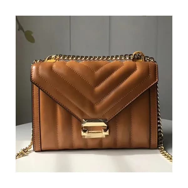 Michael Kors 2018 Leather Whitney Chain Shoulder B… - 1