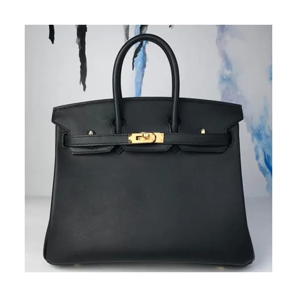 Hermes Birkin Swift Leather Tote Shoulder Bag ,25c… - 1
