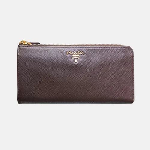 Prada 2018 Ladies Saffiano Leather Zippy Long Purs… - 1