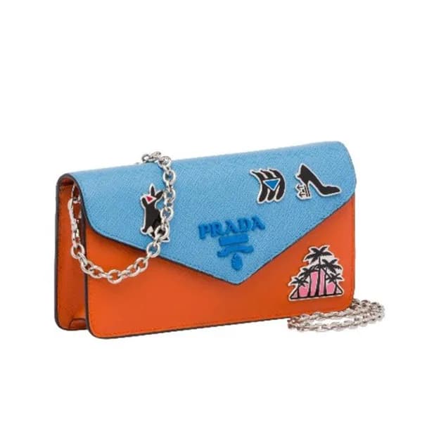 Prada 2018 Monochrome Saffiano Chain Shoulder Bag,… - 1