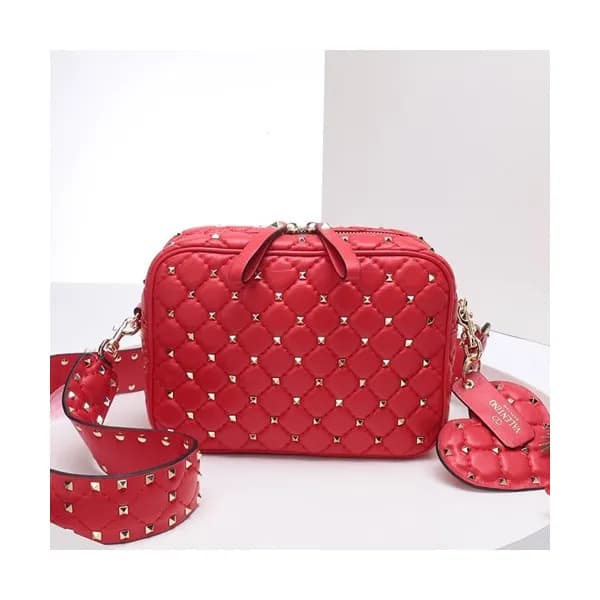 Valentino 2019 Leather Ruckstud Camera Small Shoud… - 1