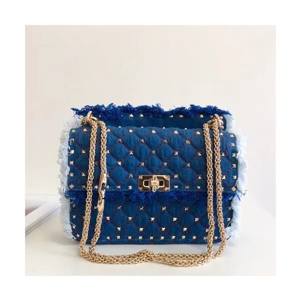 Valentino 2019 Denim Tote Shoulder Bag,23CM - 발렌티노… - 1