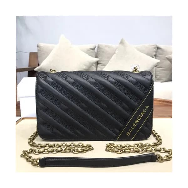 Balenciaga 2019 Leather Chain Shoulder Bag,22CM - … - 1