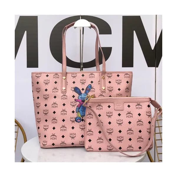 MCM Visetos Tote Shoulder Shopper Bag,30cm - 엠씨엠 여… - 1