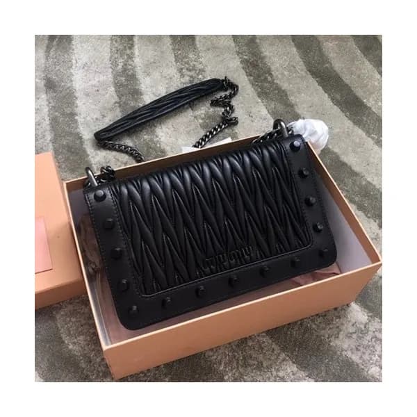 MiuMiu 2019 Matelasse Chain Shoulder Cross Bag,2… - 1
