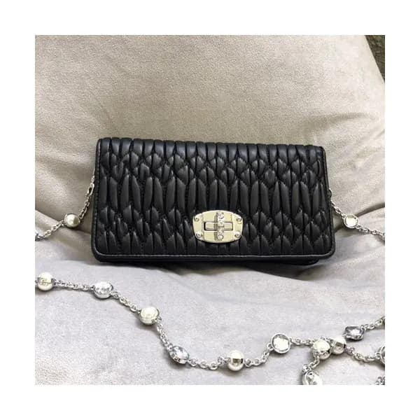 MiuMiu 2019 Matelasse Tote Shoulder Cross Bag,19cm… - 1