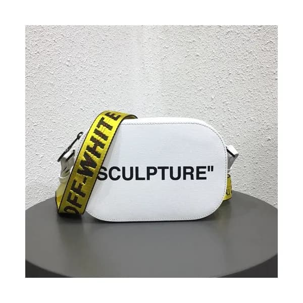Off White 2019 Leather Camera Shoulder Bag,21cm - … - 1