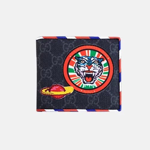 Gucci 2019 Patch Canvas & Leather Wallet 473905 -… - 1