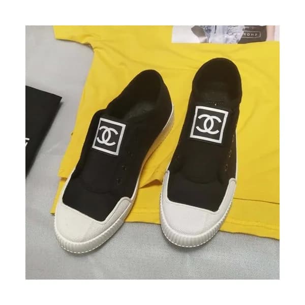 Chanel 2019 Ladies Canvas Sneakers - 샤넬 2019 여성용 캔… - 1
