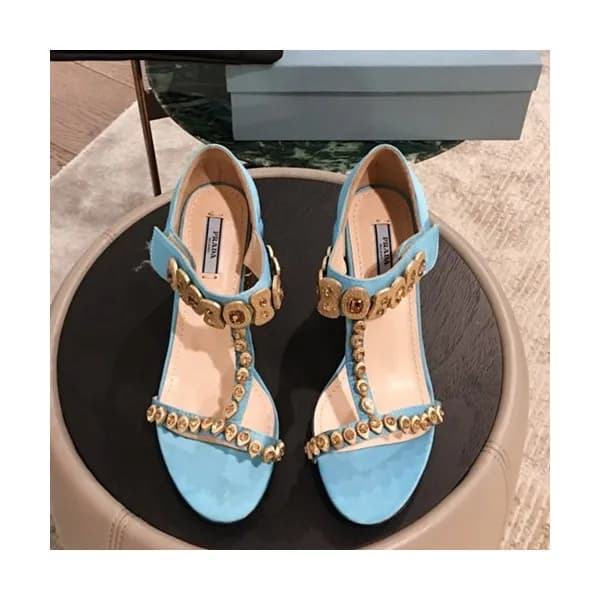 Prada 2019 Ladies Middle Heel Sandal - 프라다 2019 여성… - 1
