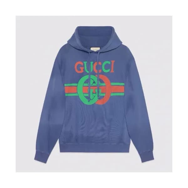 Gucci 2019 Mm/Wm Logo Cotton HoodT - 구찌 남자 로고 코튼 후… - 1