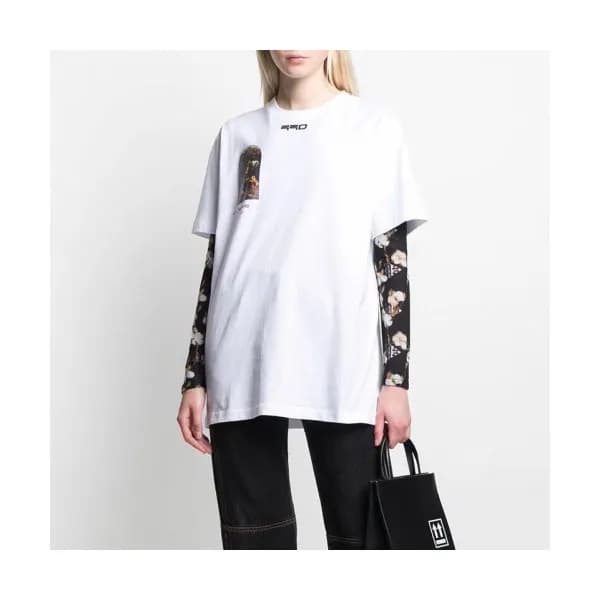 [오프화이트]Off-white 2020 Mm/Wm Printing Logo Crew - n… - 1