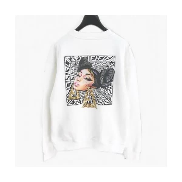 [펜디]Fendi 2020 Mens Monster Crew-neck Velvet Tshir… - 1