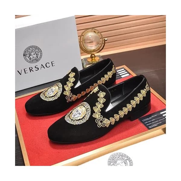 Versace 2020 Mens Leather Loafer - 베르사체 2020 남성용 레… - 1