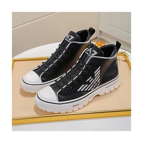 Armani 2019 Mens Leather Sneakers - 알마니 2019 남성용 … - 1