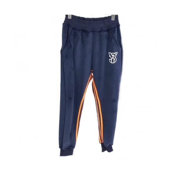Y3 2019 Mens Casual Logo Velvet Training Pants - 요… - 1