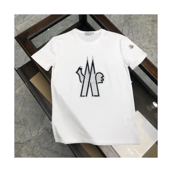 [매장판]Moncler 2020 Mens Logo Silket Crew-neck Short… - 1