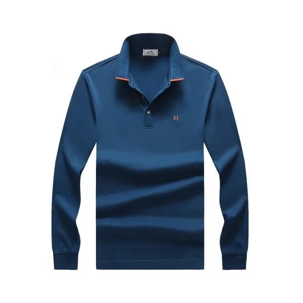 Hermes 2020 Mens Crew-neck Casual Cotton Tshirts- … - 1