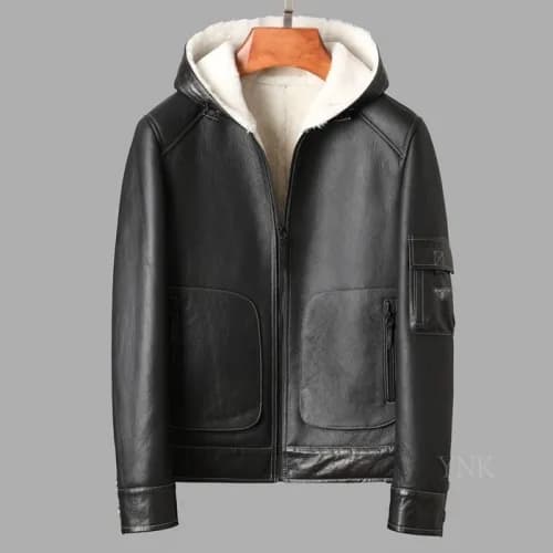 Prada 2020 Mens Logo Casual Leather Jacket - 프라다 2… - 1
