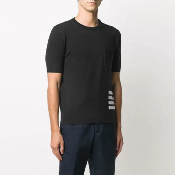 톰브라운 남성 라운드 반팔티 - Thom Browne Mens Round Tshirts -… - 1